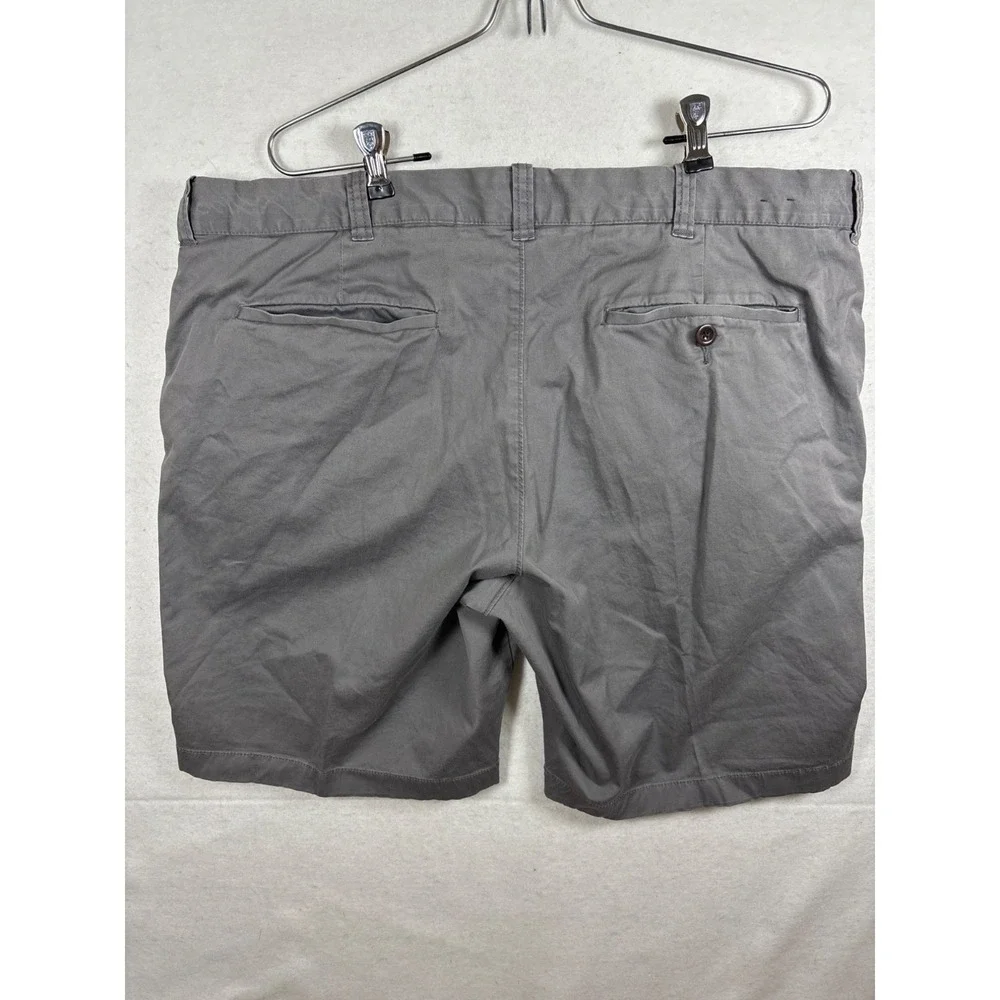 J. Crew Stretch Chino Shorts Men's‎ Gray Flat Front Casual Size 38X9